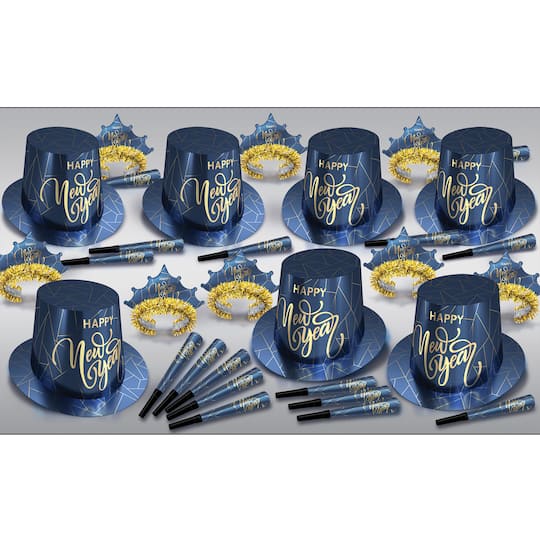 Beistle 80187-GD50 Midnight Blue Year, Assorted Color - Pack of 50 - Pack of 12